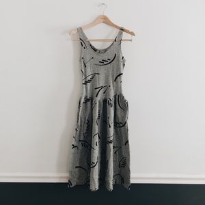 80’s Vintage Jersey Dress w/ Pockets